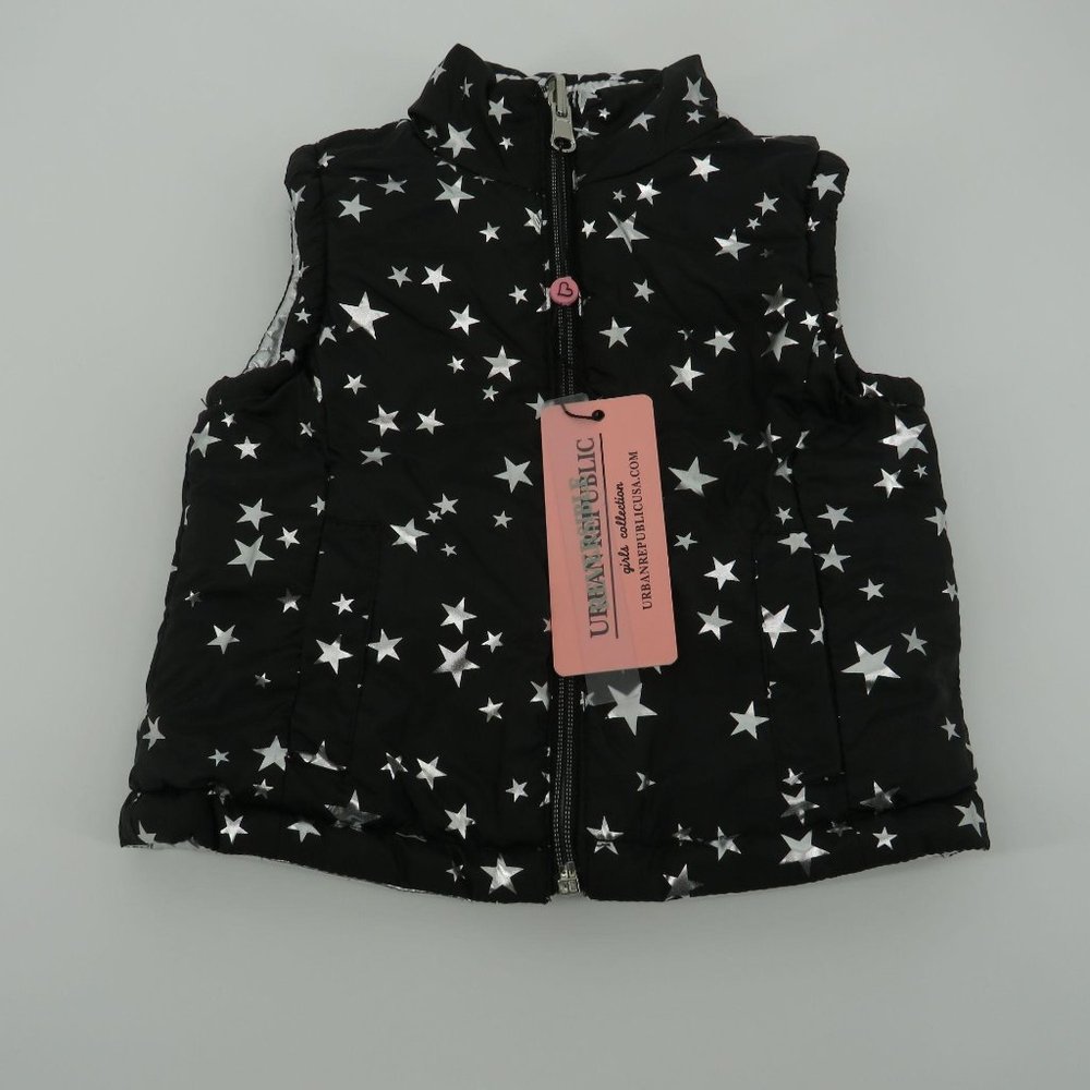 Urban Republic Baby Girls Quilted Reversible Vest 18M NWT $80